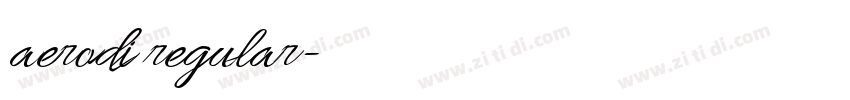 aerodi regular字体转换 aerodi regular字体转换